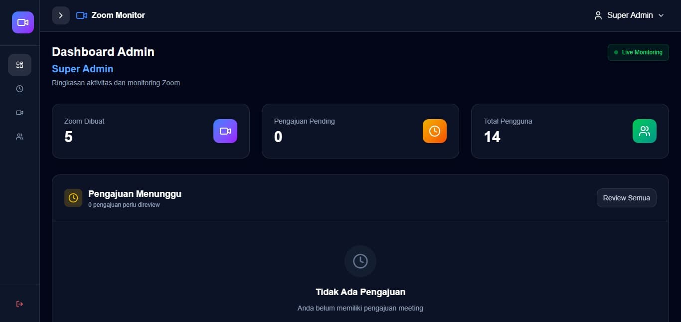 Zoom Monitoring System